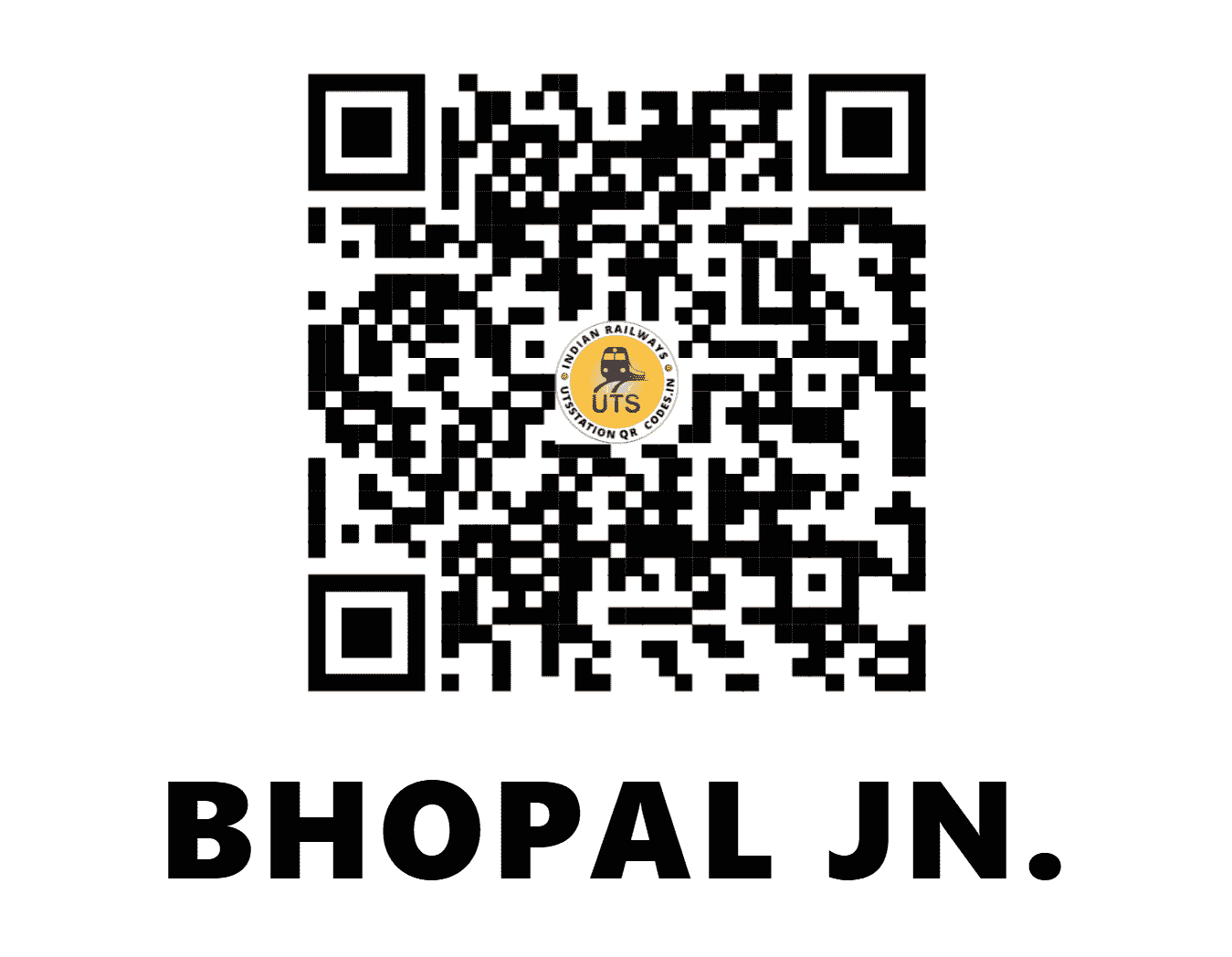 UTS QR Code for BHOPAL JN. - BPL - WC (MADHYA PRADESH)
